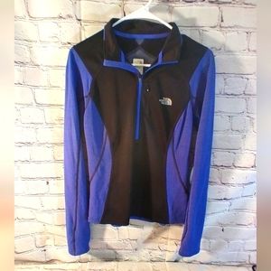 Northface Womens Flight Series Pullover Zip Blue Jacket S Color Block Gorpcore